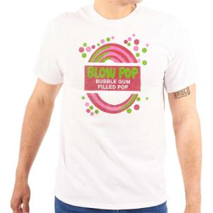 Blow Pop Retro Candy Gum Cute Vintage Graphic T Shirt Men or Women(White)