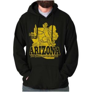 Brisco Brands Popeye Cartoon American States Hoodie Sweatshirt Women Men(Arizona)