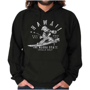 Brisco Brands Popeye Cartoon American States Hoodie Sweatshirt Women Men(Hawaii)