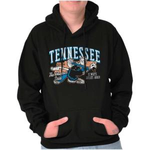 Brisco Brands Popeye Cartoon American States Hoodie Sweatshirt Women Men(Tennessee)
