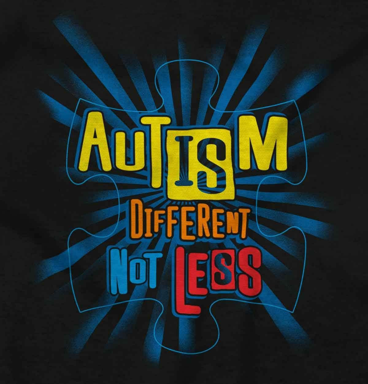 imageAutism Different Not Less Awareness Long Sleeve Tshirt Men WomenBlack