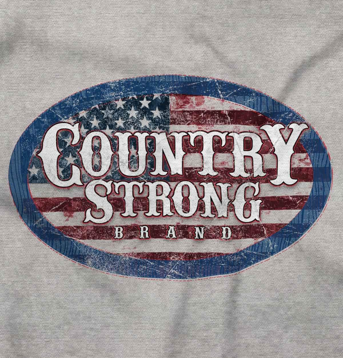 imageBrisco Brands Country Strong America Flag Patriotic Hoodie Sweatshirt Women MenSport Grey