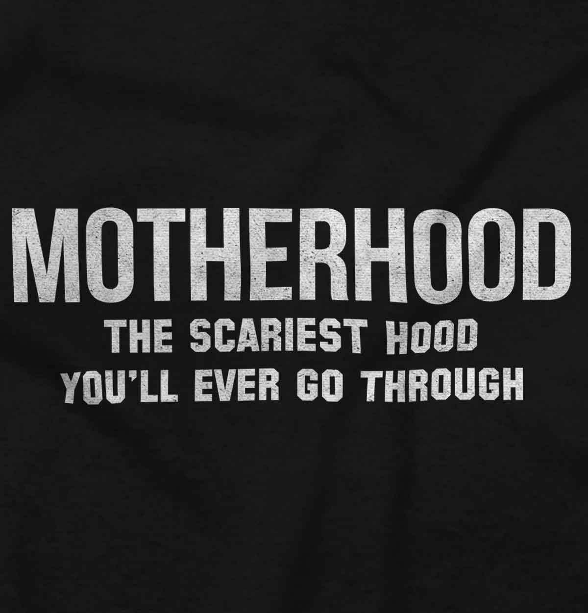 imageBrisco Brands Funny Motherhood the Scariest Hood Hoodie Sweatshirt WomenBlack