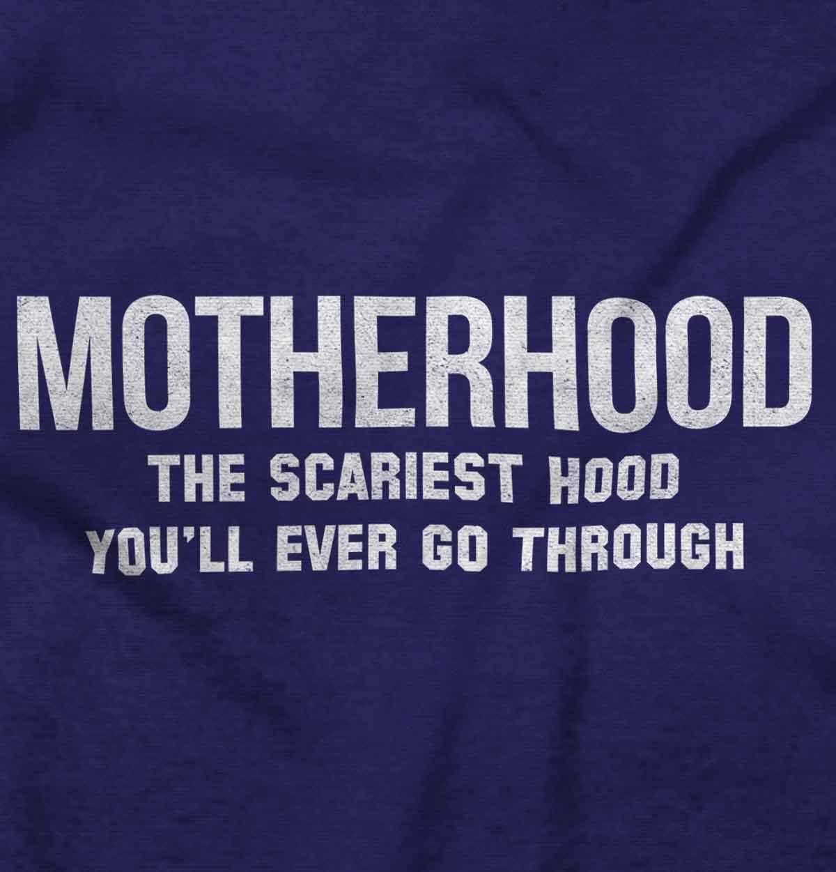 imageBrisco Brands Funny Motherhood the Scariest Hood Hoodie Sweatshirt WomenPurple