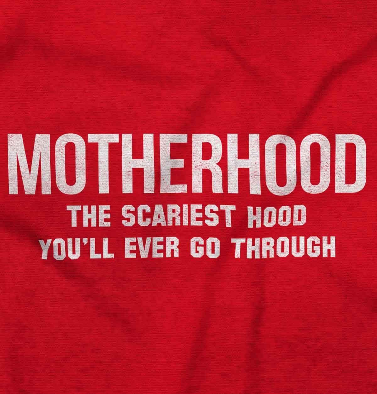 imageBrisco Brands Funny Motherhood the Scariest Hood Hoodie Sweatshirt WomenRed