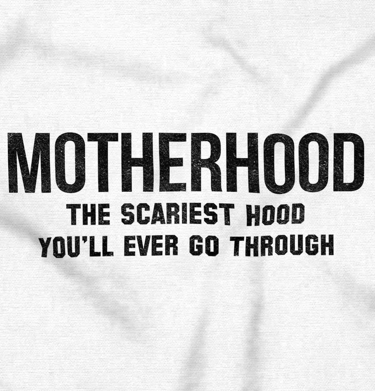 imageBrisco Brands Funny Motherhood the Scariest Hood Hoodie Sweatshirt WomenWhite