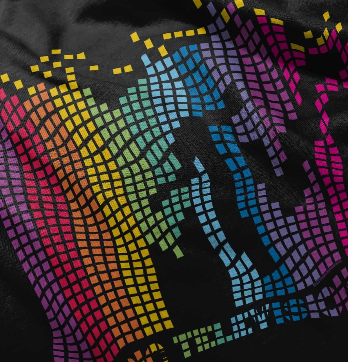 imageRetro MTV Colorful Pixel Art Logo Toddler Boy Girl T ShirtBlack