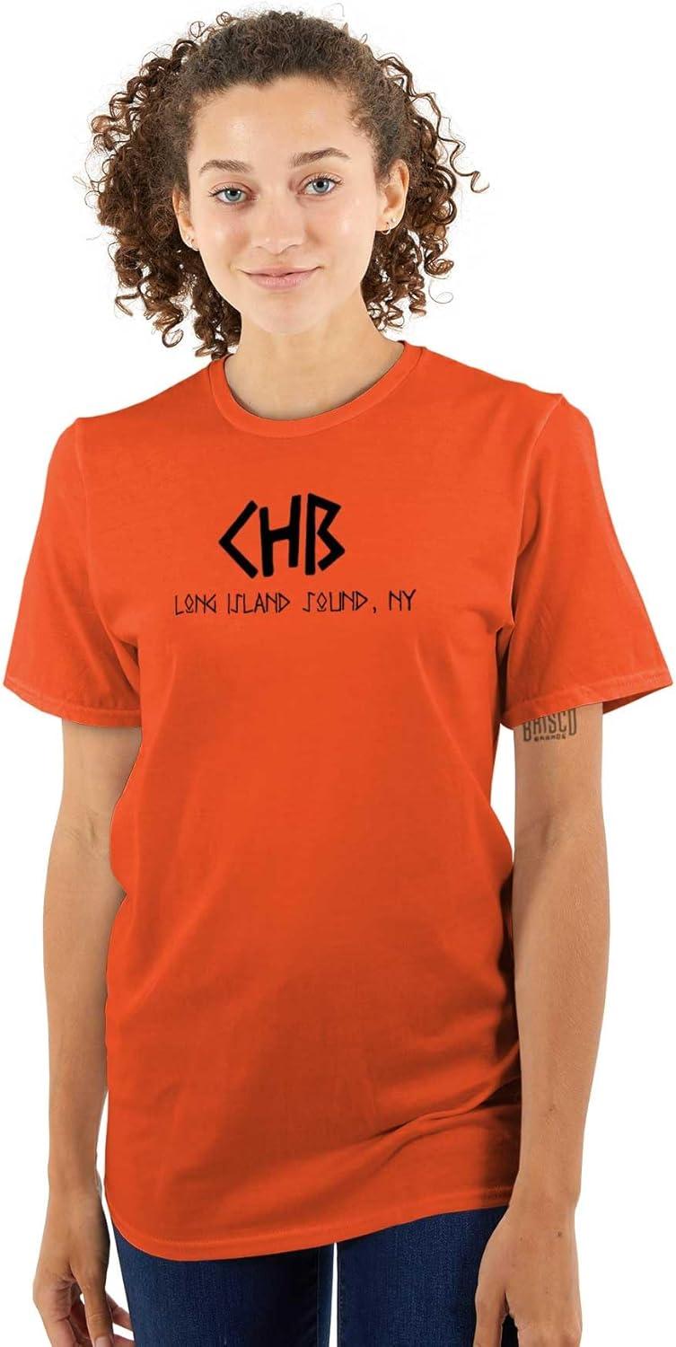 imageBrisco Brands Camp Half Blood Long Island Sound Graphic T Shirt Men or WomenOrange