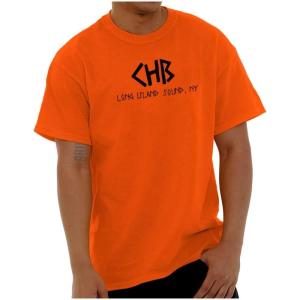 Brisco Brands Camp Half Blood Long Island Sound Graphic T Shirt Men or Women(Orange)