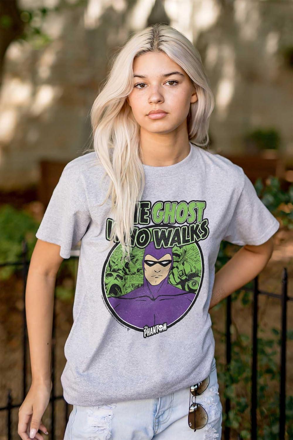 imageBrisco Brands The Phantom Ghost Who Walks Graphic T Shirt Men or WomenSport Grey