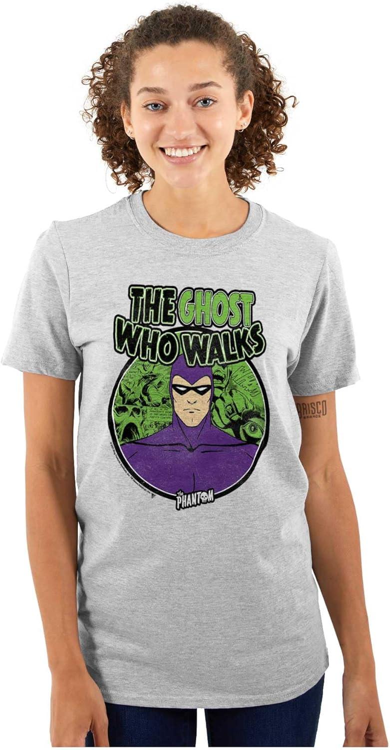 imageBrisco Brands The Phantom Ghost Who Walks Graphic T Shirt Men or WomenSport Grey