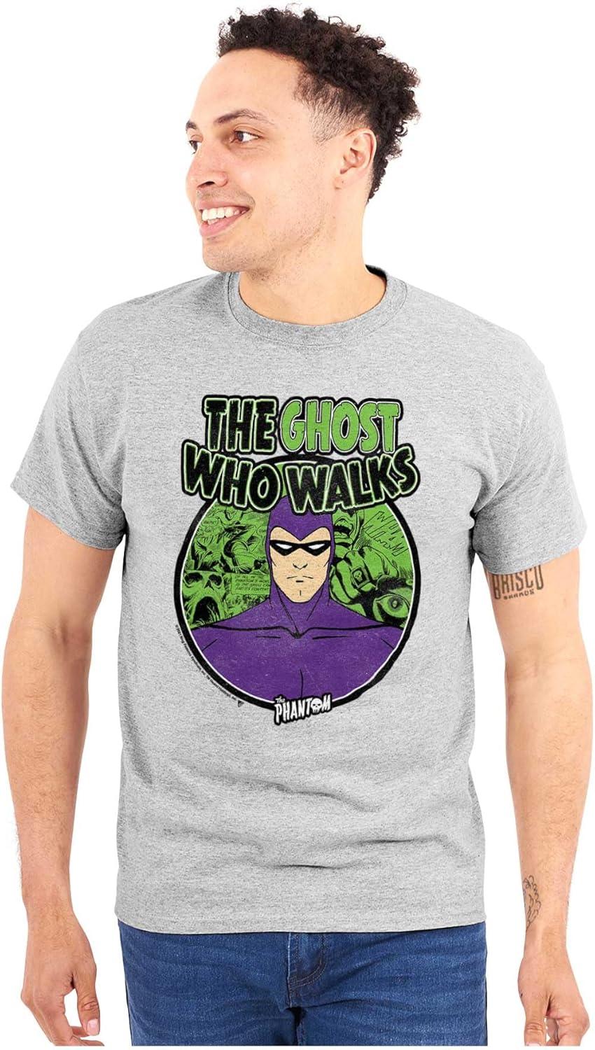 imageBrisco Brands The Phantom Ghost Who Walks Graphic T Shirt Men or WomenSport Grey