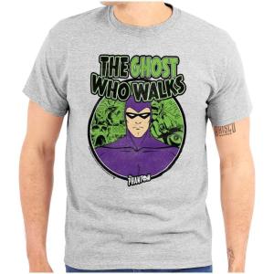 Brisco Brands The Phantom Ghost Who Walks Graphic T Shirt Men or Women(Sport Grey)