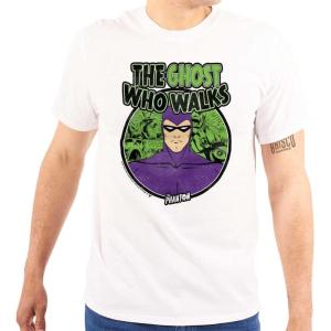 Brisco Brands The Phantom Ghost Who Walks Graphic T Shirt Men or Women(White)