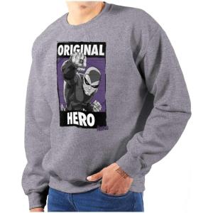 Brisco Brands the Phantom Original Hero Superhero Sweatshirt for Men or Women(Sport Grey)