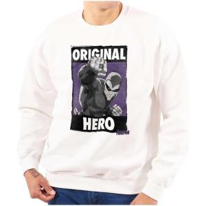 Brisco Brands the Phantom Original Hero Superhero Sweatshirt for Men or Women(White)