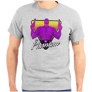 The Phantom Vintage Superhero Graphic T Shirt Men or Women(Sport Grey)