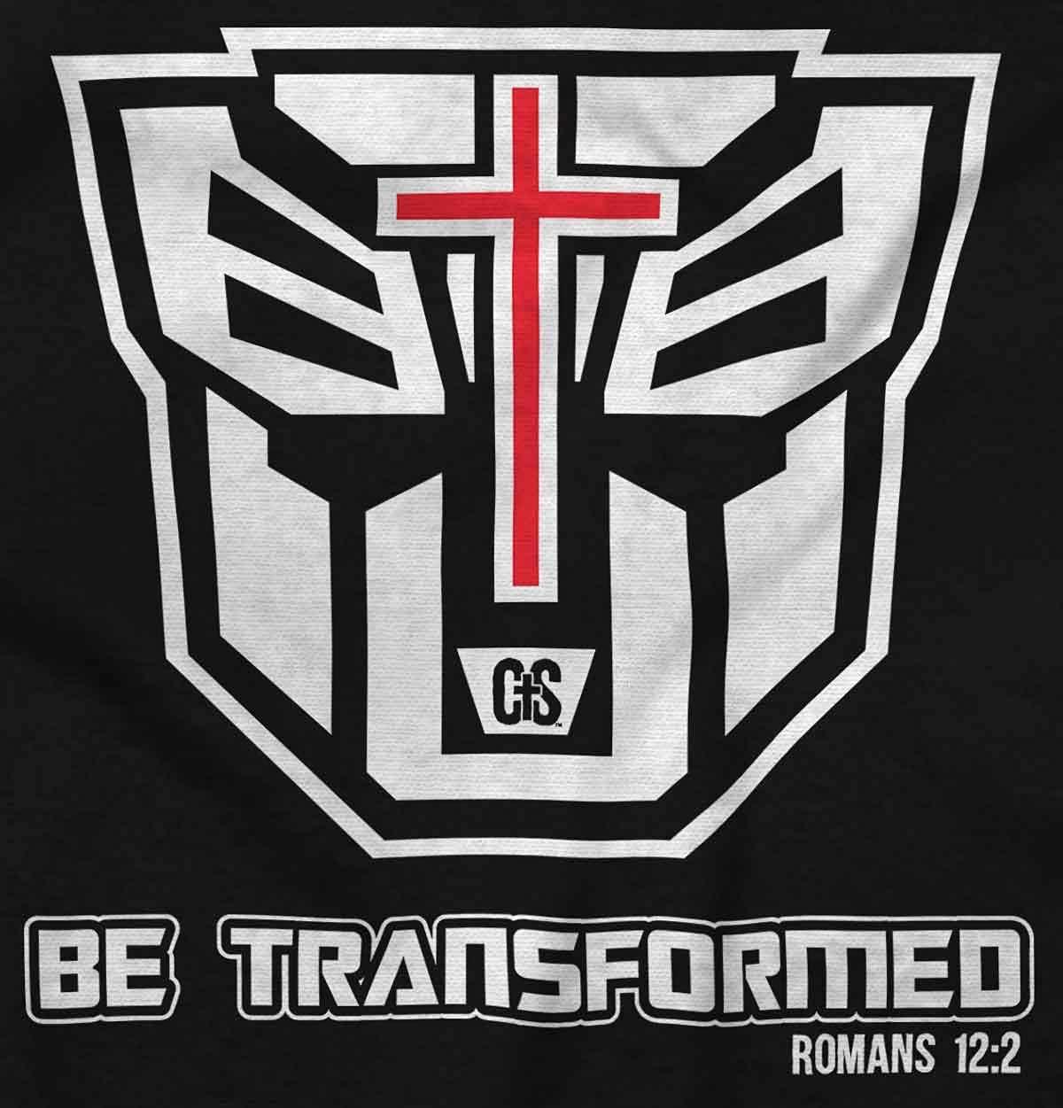 imageBrisco Brands Christian Bible Verse Be Transformed Hoodie Sweatshirt Women MenBlack