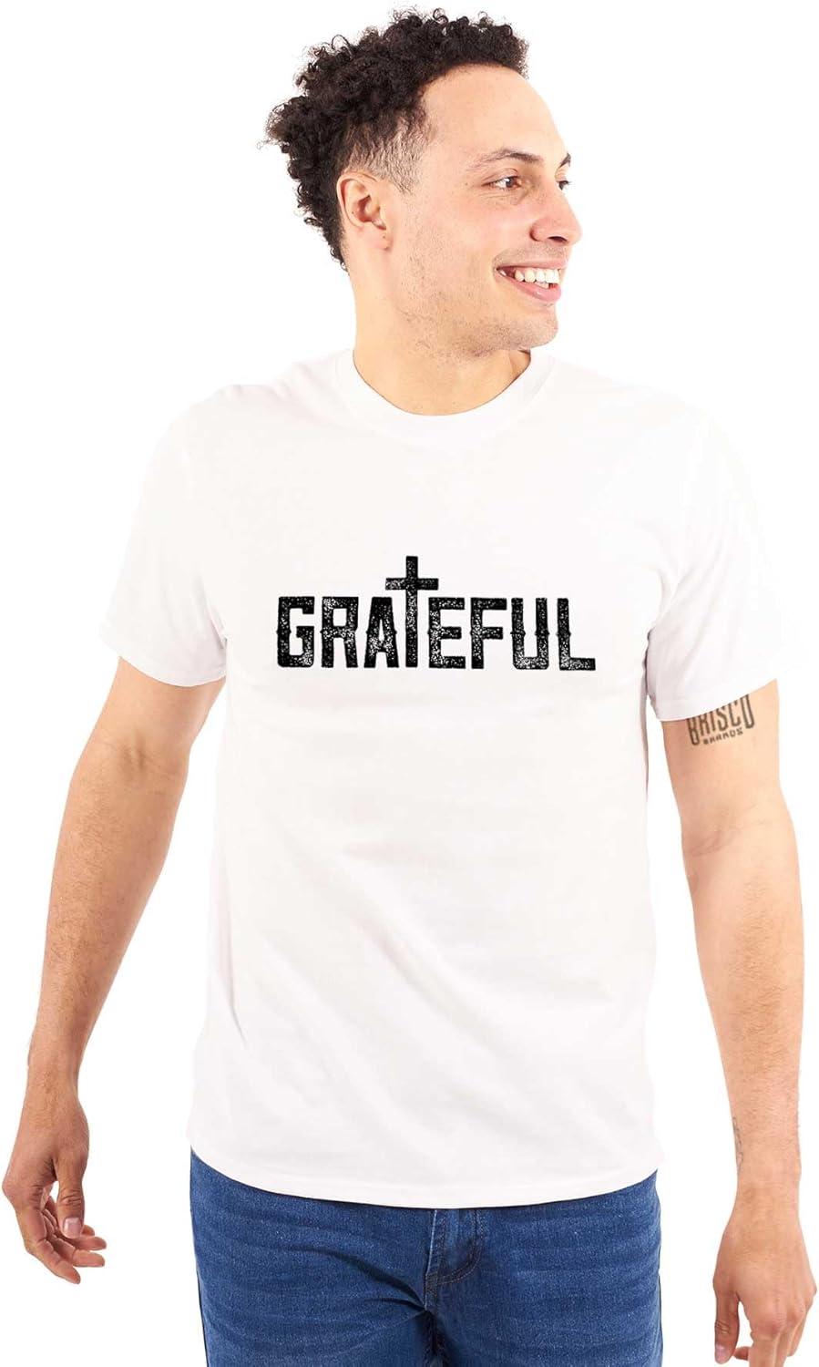 imageGrateful Thankful Christian Jesus Graphic T Shirt Men or WomenWhite