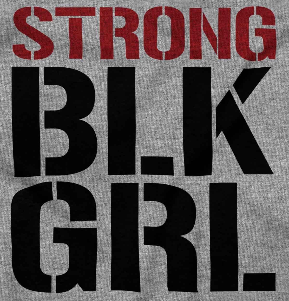imageStrong BLK Girl Dope Black Queens Womens Graphic T Shirt TeesSport Grey
