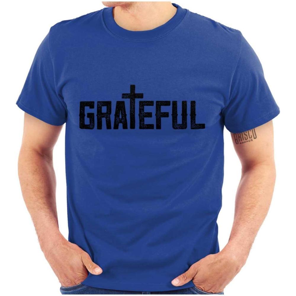 imageGrateful Thankful Christian Jesus Graphic T Shirt Men or WomenRoyal