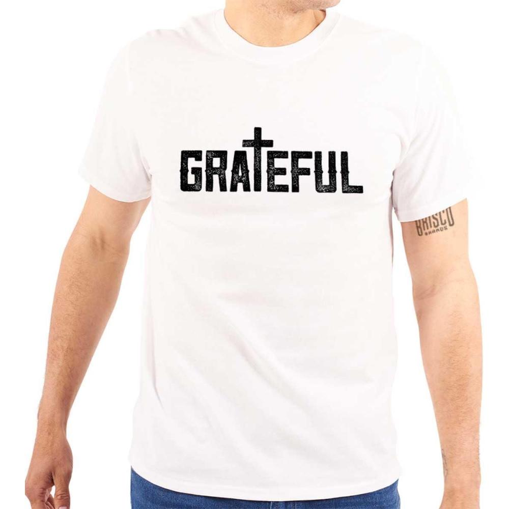 imageGrateful Thankful Christian Jesus Graphic T Shirt Men or WomenWhite
