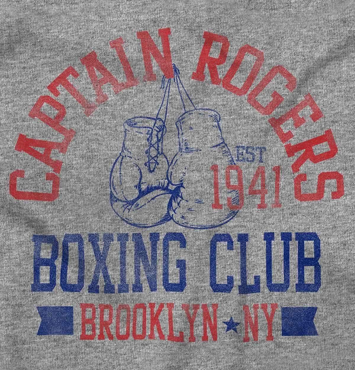 imageBrisco Brands Captain Rogers 1941 Boxing Club NY Hoodie Sweatshirt Women MenSport Grey