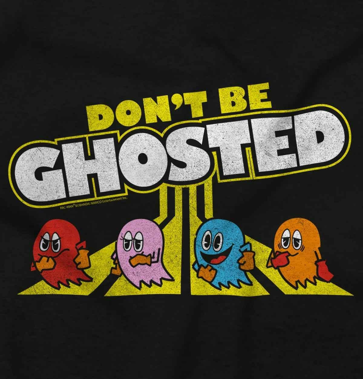 imageBrisco Brands PACMAN Dont Be Ghosted Dating Joke Sweatshirt for Men or WomenBlack