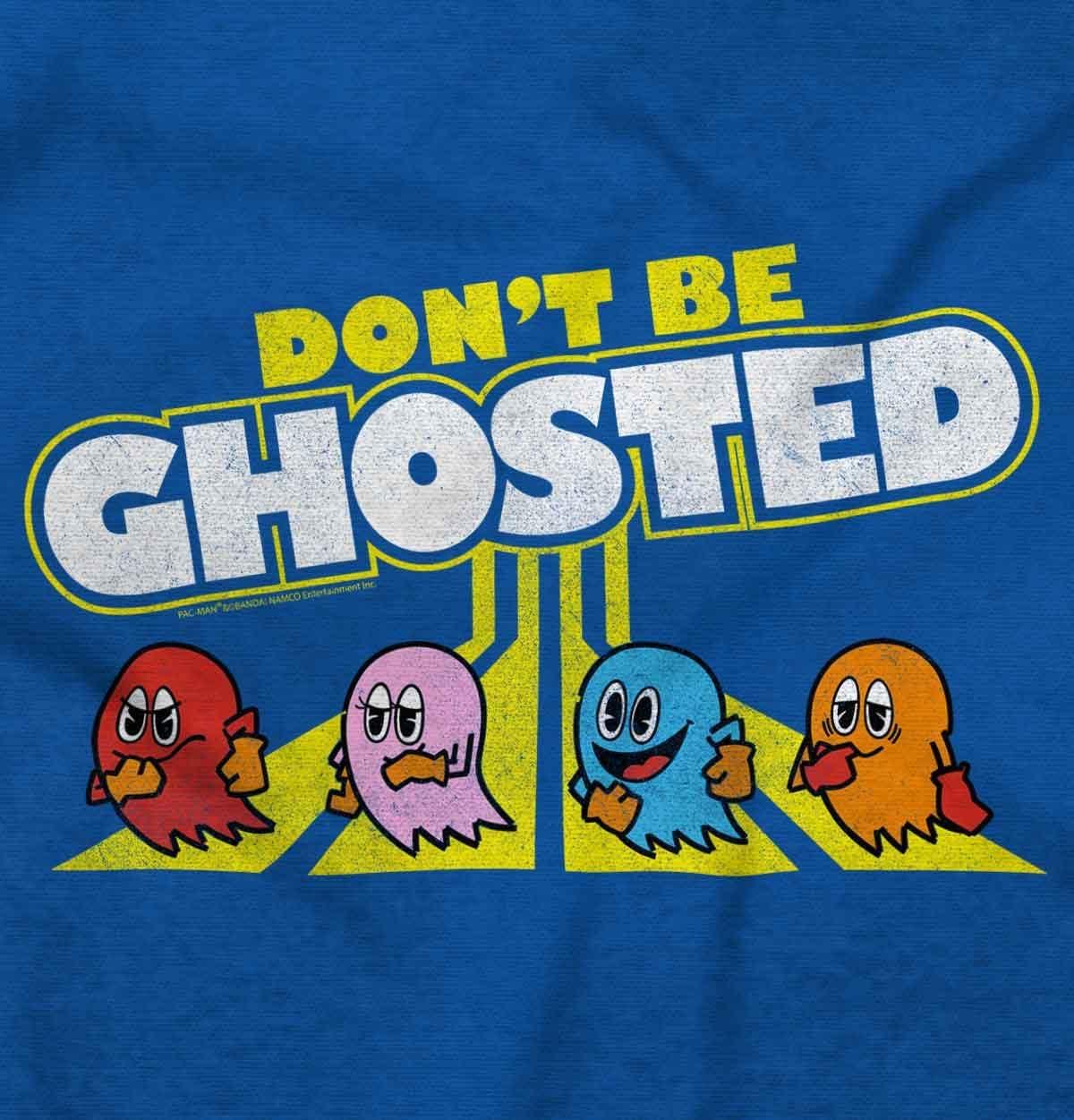 imageBrisco Brands PACMAN Dont Be Ghosted Dating Joke Sweatshirt for Men or WomenRoyal