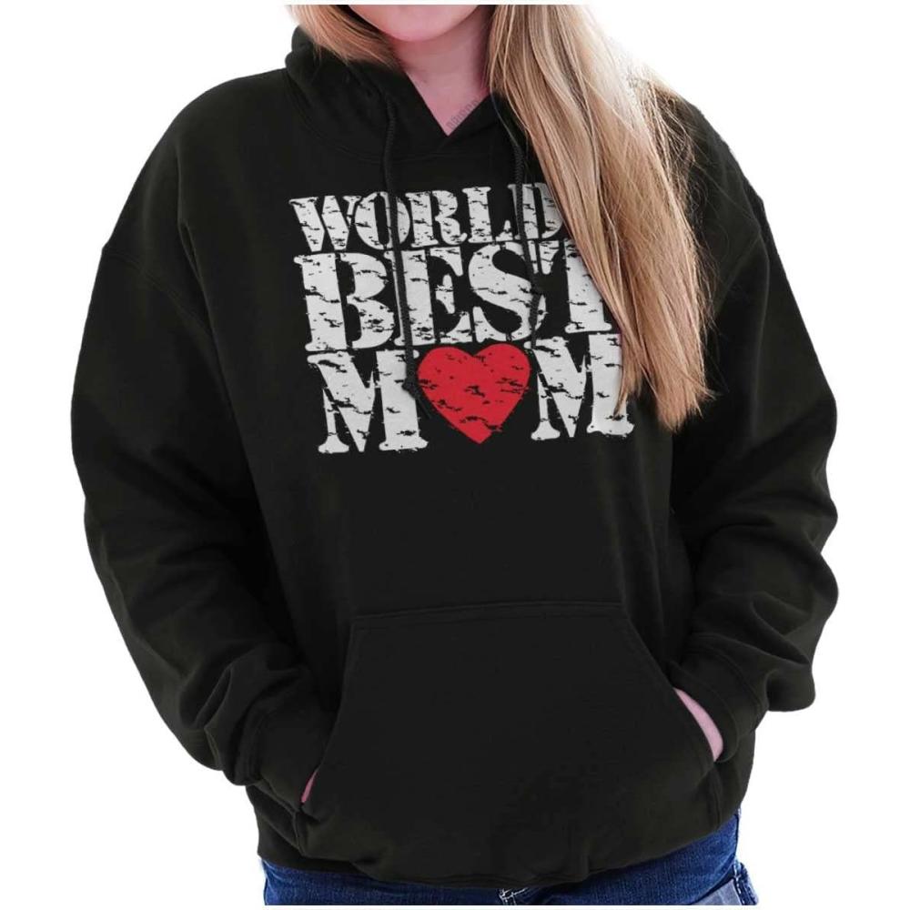 imageBrisco Brands Worlds Best Mom Cool Mothers Day Hoodie Sweatshirt WomenBlack