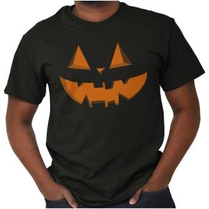 Classic Halloween Pumpkin Costume Graphic T Shirt Men or Women(Black)