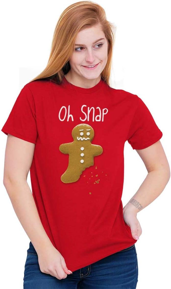 imageChristmas Oh Snap Gingerbread Graphic T Shirt Men or WomenRed