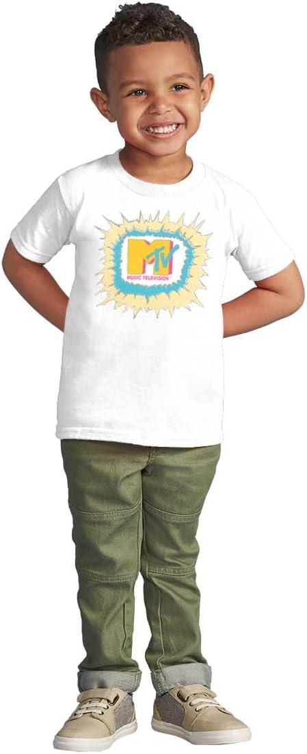 imageRetro Classic MTV Logo Explosion Toddler Boy Girl T ShirtWhite