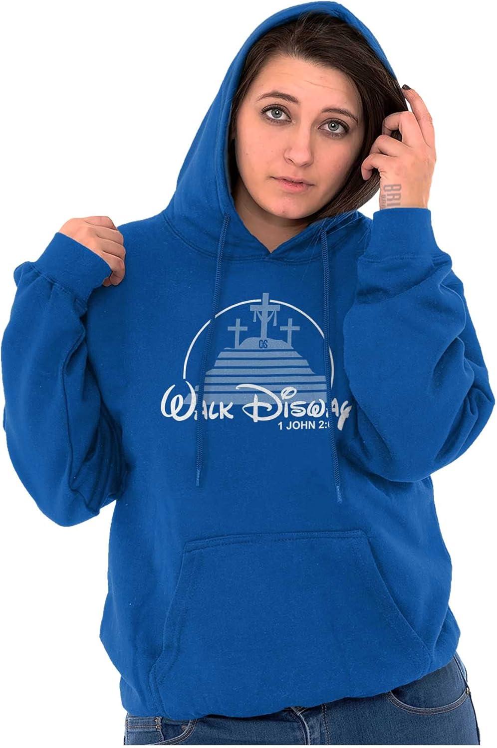 imageBrisco Brands Punny Christian Crosses at Calvary Hoodie Sweatshirt Women MenRoyal