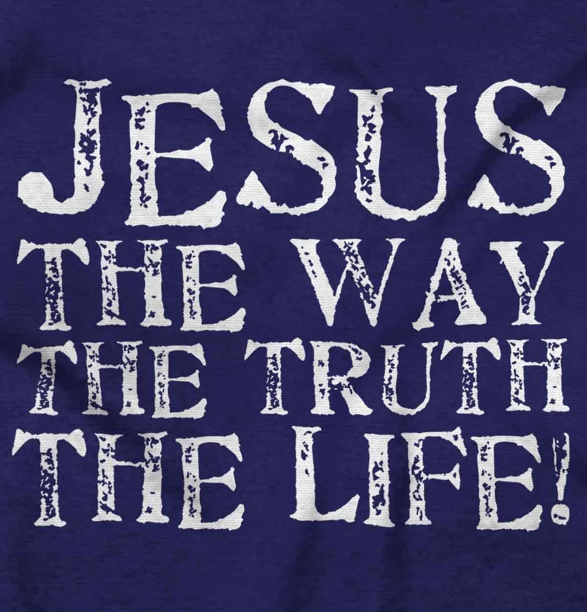 imageClassic Teaze Jesus The Way Truth Life Christian Hoodie Sweatshirt Women MenPurple