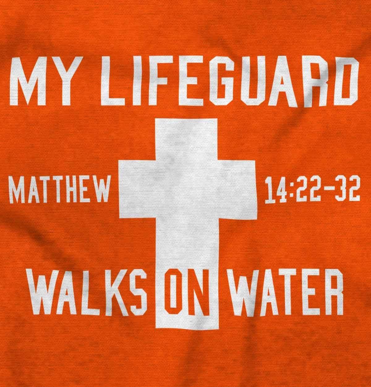 imageClassic Teaze Walks on Water Christian Biblical Hoodie Sweatshirt Women MenOrange