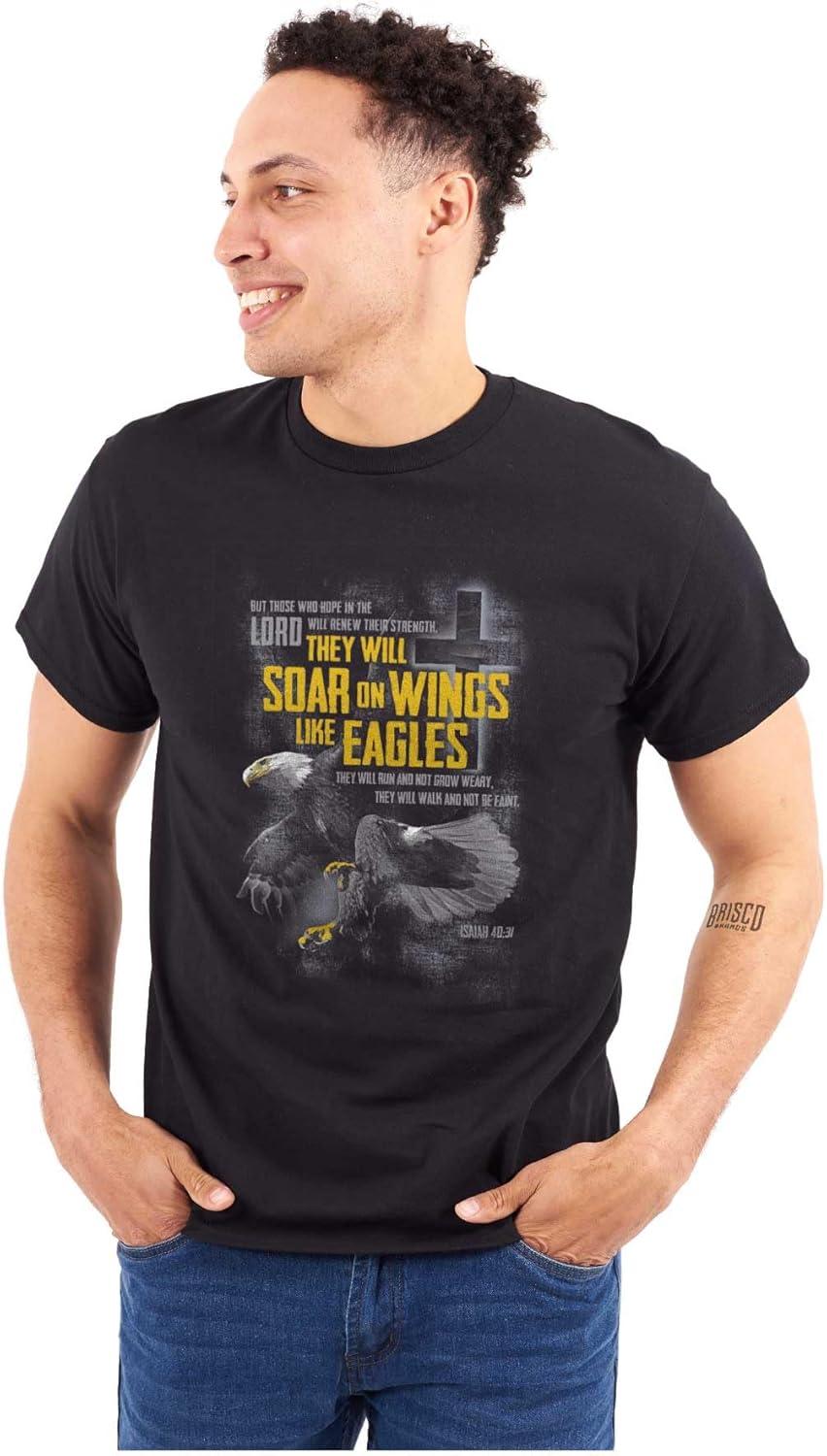 imageSoar Wings Eagles Isaiah 4031 Graphic T Shirt Men or WomenBlack