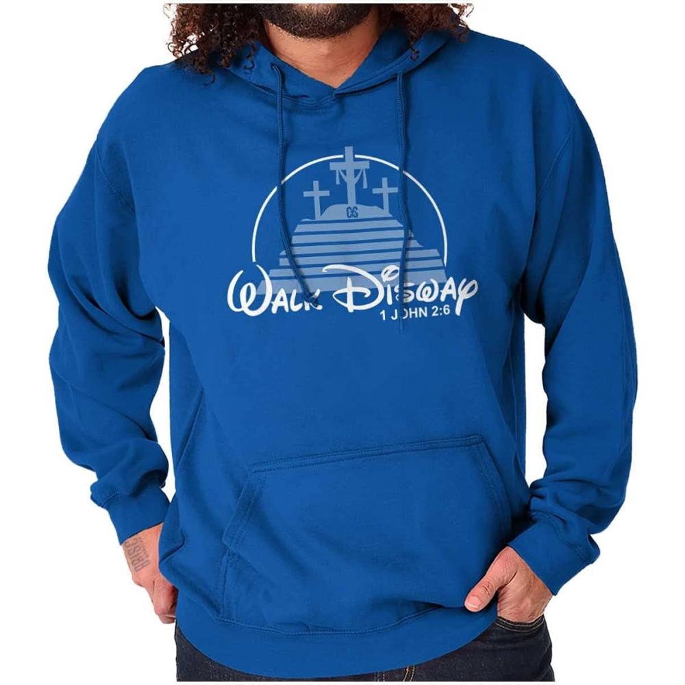imageBrisco Brands Punny Christian Crosses at Calvary Hoodie Sweatshirt Women MenRoyal