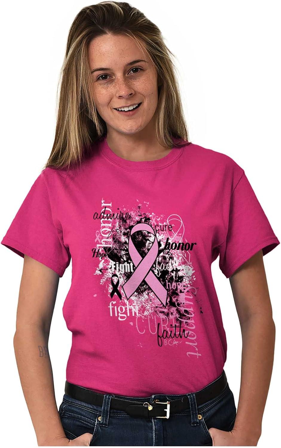 imageBreast Cancer Awareness Admire Honor Ribbon Support Gift Ideas TShirtHeliconiaLarge