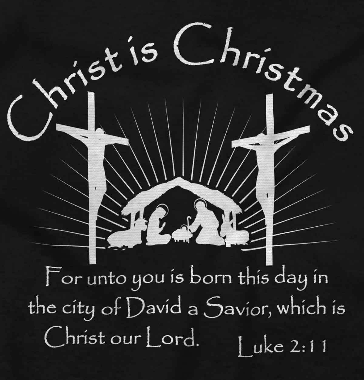 imageBrisco Brands Christ is Christmas Christian Hoodie Sweatshirt Women MenBlack