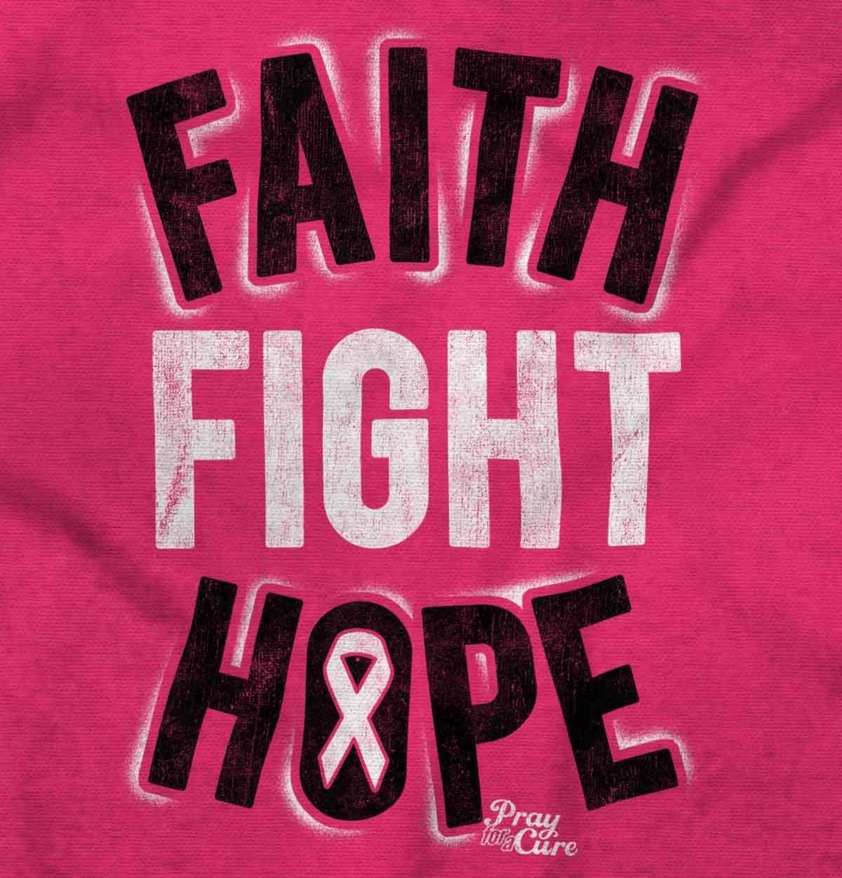 imageClassic Teaze Faith Fight Hope Breast Cancer Aware Hoodie Sweatshirt Women Heliconia