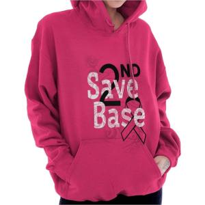 Classic Teaze 2nd Save Base Breast Cancer Warrior Hoodie Sweatshirt Women Heliconia