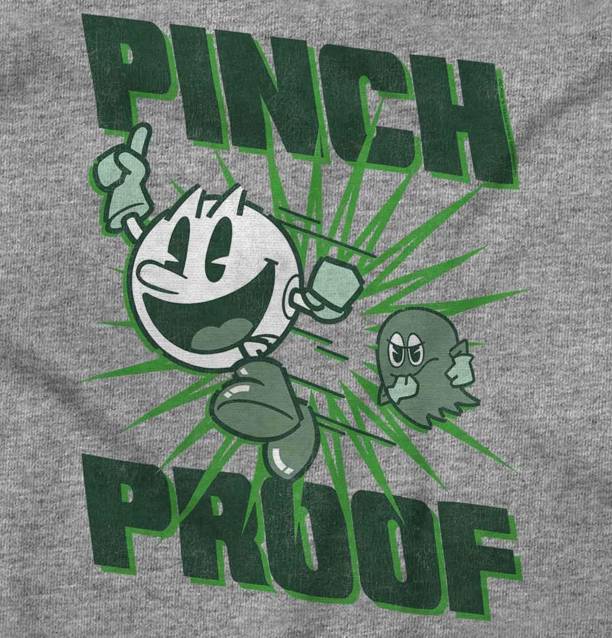imageBrisco Brands PACMAN Saint Paddys Pinch Proof Hoodie Sweatshirt Women MenSport Grey