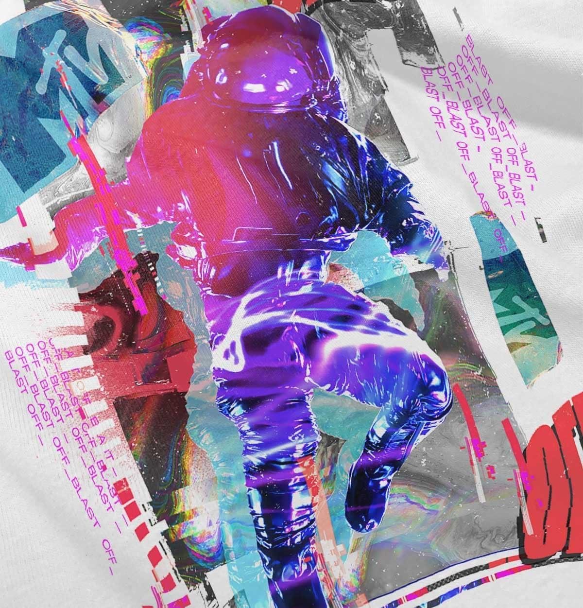 imageCutout MTV Logo Moon Man Blast Off Toddler Boy Girl T ShirtWhite