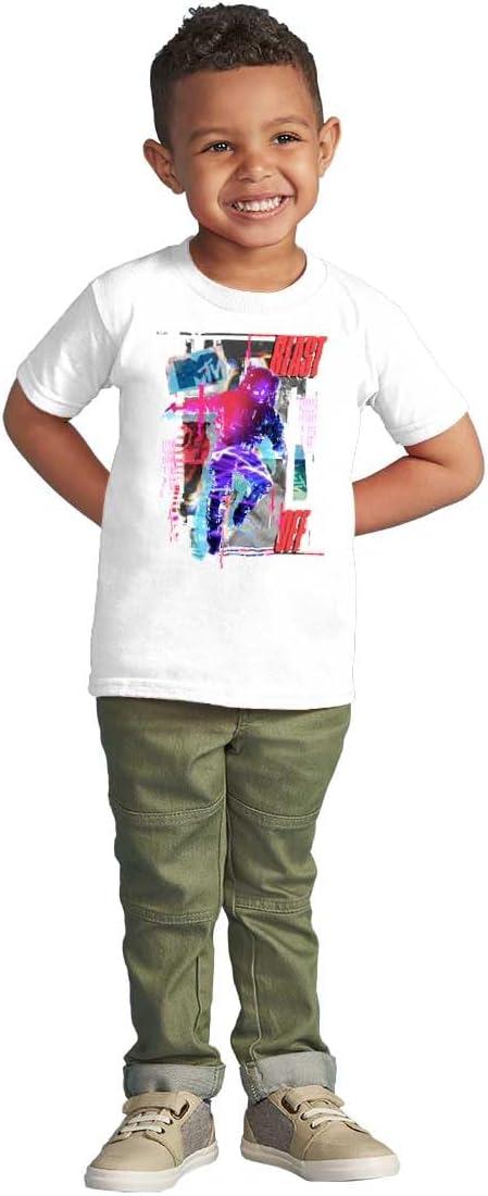 imageCutout MTV Logo Moon Man Blast Off Toddler Boy Girl T ShirtWhite