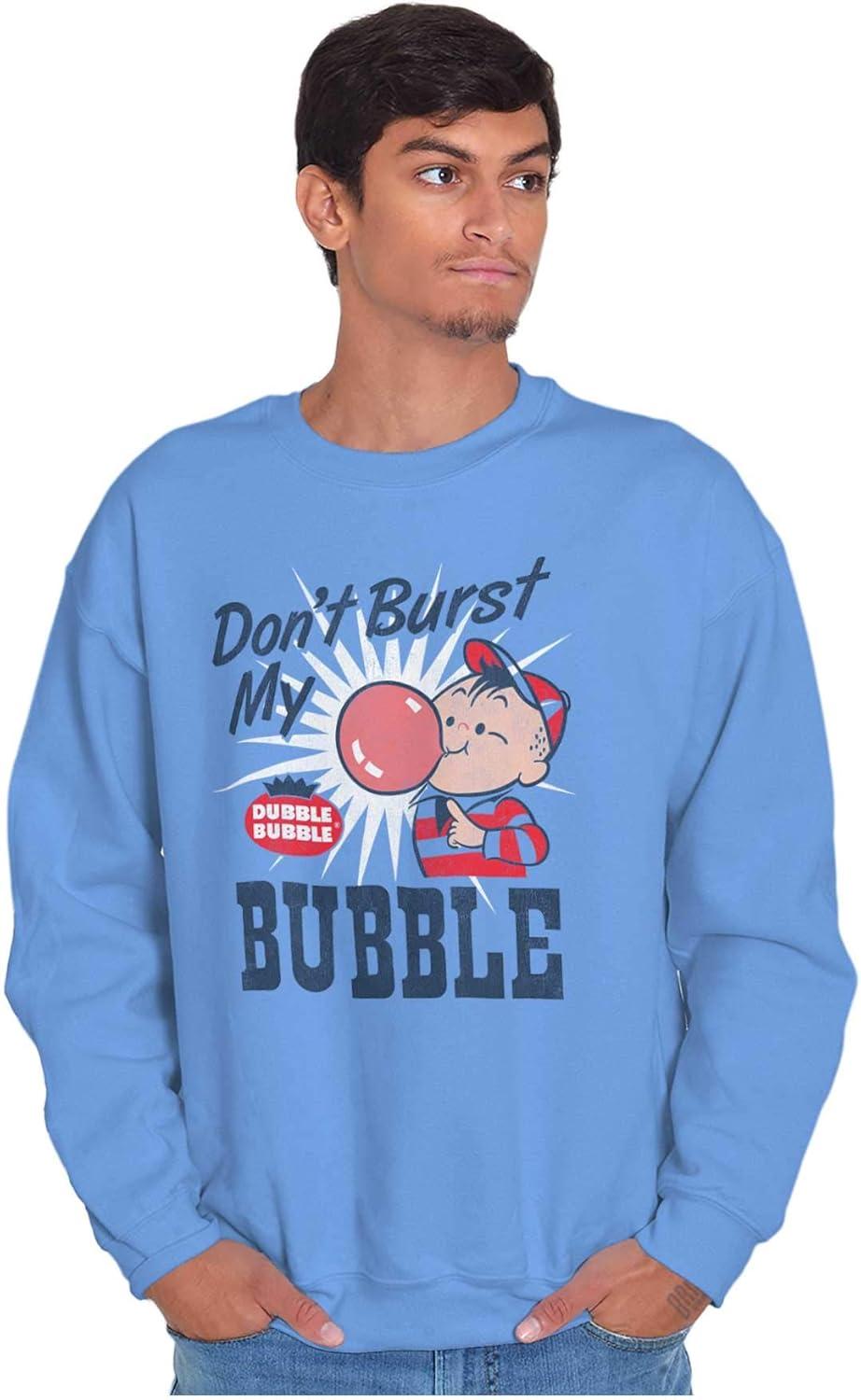 imageDont Burst My Dubble Bubble 80s Candy Sweatshirt for Men or WomenCarolina Blue