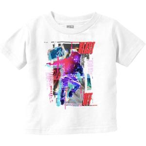 Cutout MTV Logo Moon Man Blast Off Toddler Boy Girl T Shirt(White)