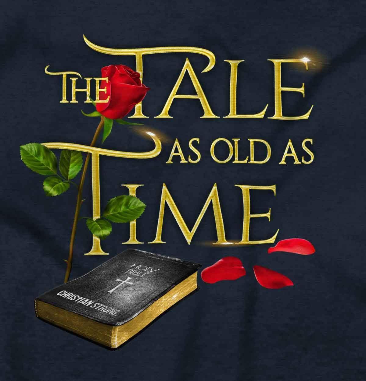 imageBible Tale Old As Time Rose Faith Womens Graphic T Shirt TeesNavy
