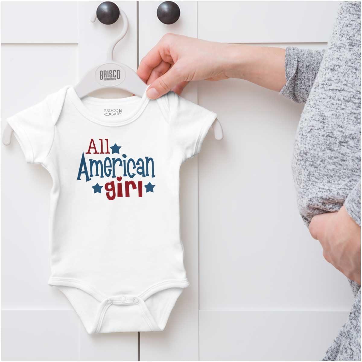 imageBrisco Brands All American Cute Daughter Niece Baby Bodysuit Jumper GirlsWhite