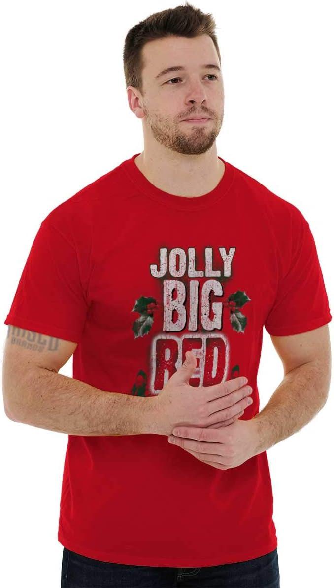 imageChristmas Jolly Big Red Guy Elves Mens Graphic T Shirt TeesRed